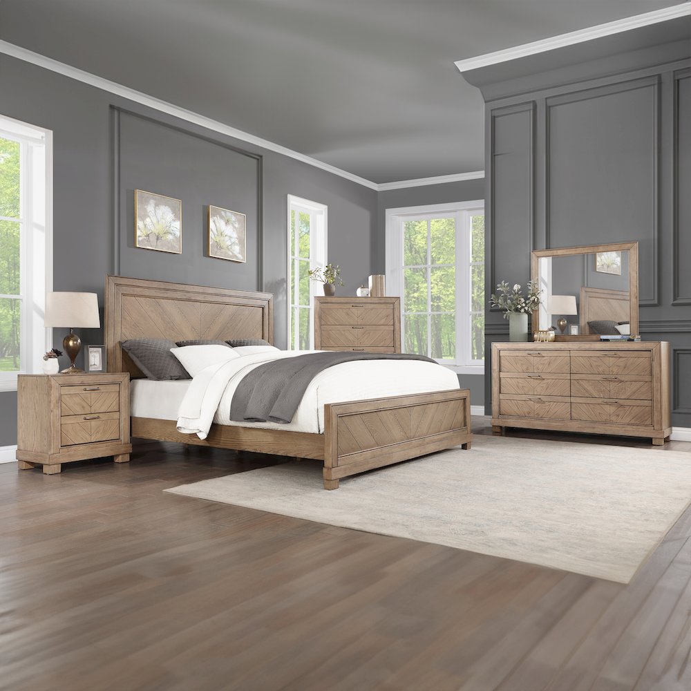 Montana Queen Bed, Sand