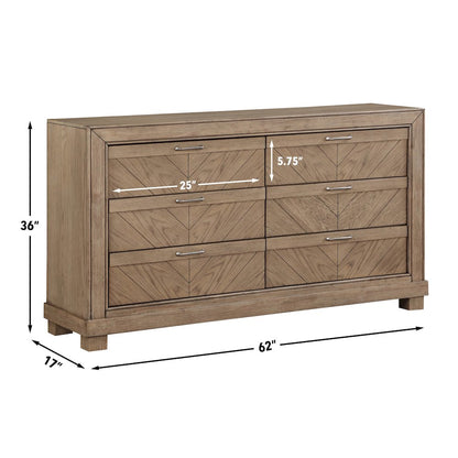 Montana 4-Piece King Bedroom Set, Weathered Sand