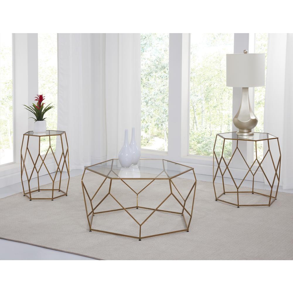Roxy Chairside Table Glass Top Only