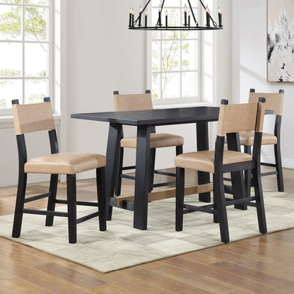 Aubrey Black Counter Chair