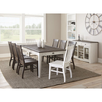 Cayla Table Dark Oak/White