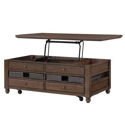 Oliver Lift-Top Cocktail Table w/Casters
