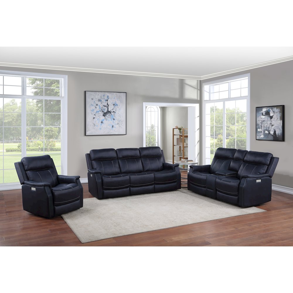 Valencia Dual Power Reclining Sofa - Ocean