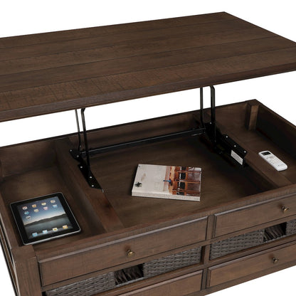 Oliver Lift-Top Cocktail Table w/Casters