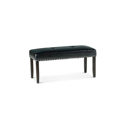 Westby Black PU Dining Bench w/