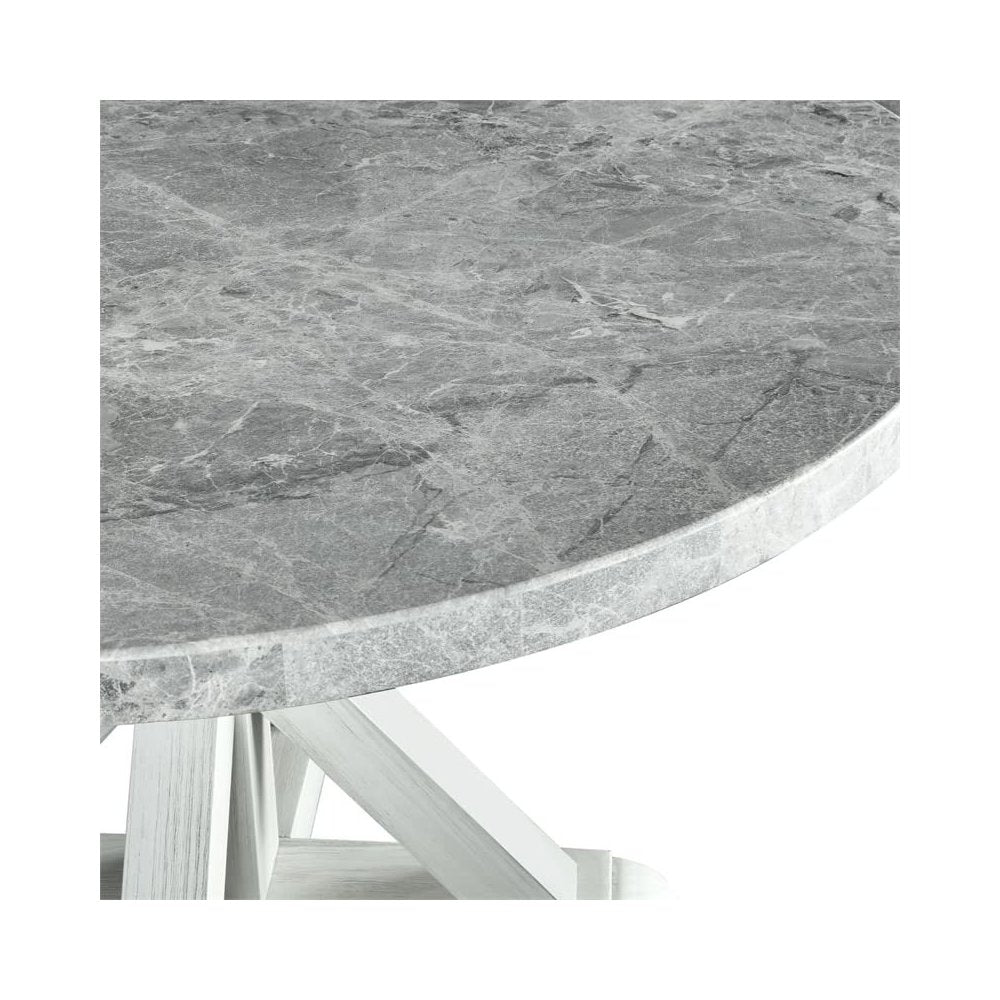 Canova Round Gray Marble Top Table