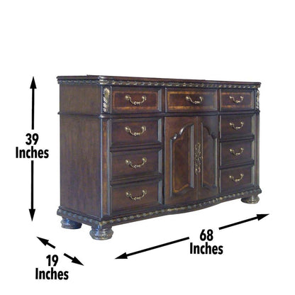 Monte Carlo 9-drawer Dresser