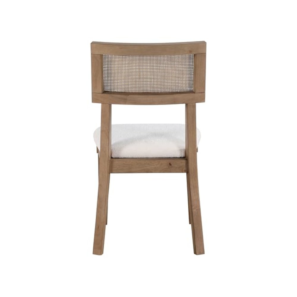 Colvin Brown Cane Side Chair Set of 2