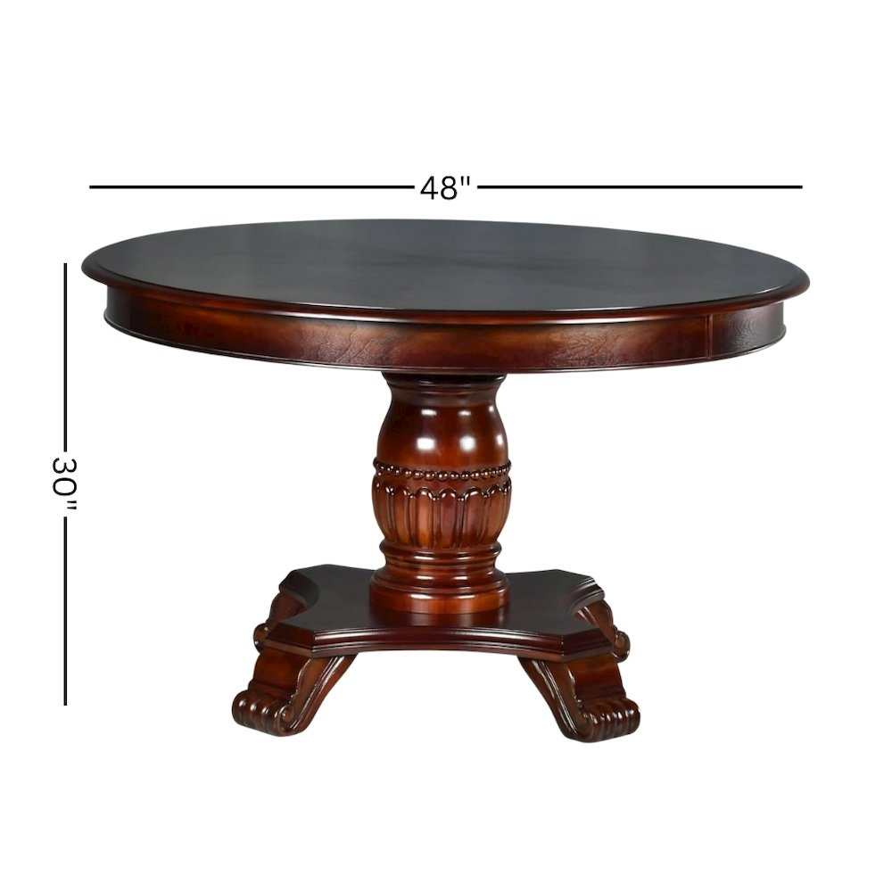 48 Inch Round Kitchen Table Set for 4 – Oval Dining Table