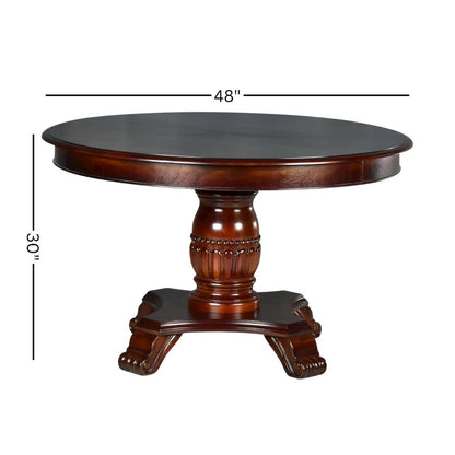48 Inch Round Kitchen Table Set for 4 – Oval Dining Table
