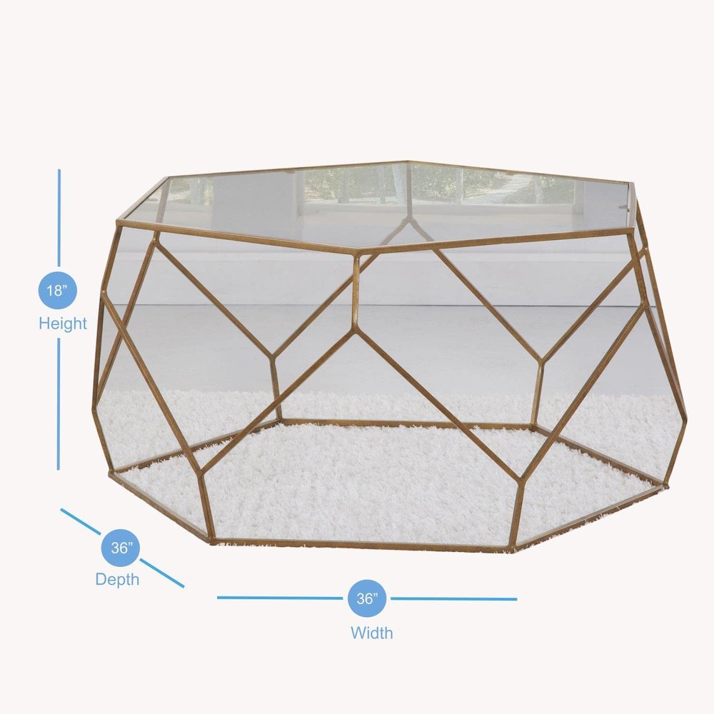 Roxy Hexagonal Cocktail Table