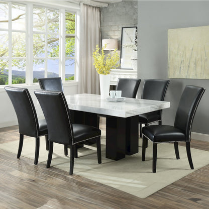 Camila 5PC Rectangle Dining Set Blue Chair