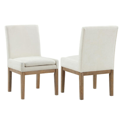 Aubrey Brown Upholstered Side Chair