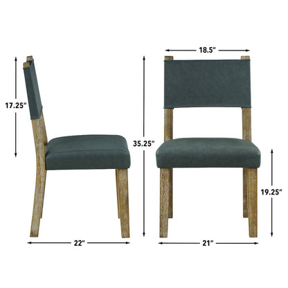 Aubrey Brown 7pc Round Dining Set