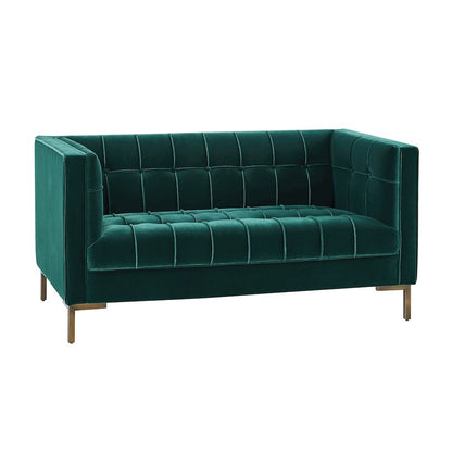 Isaac Green Sofa and Loveseat
