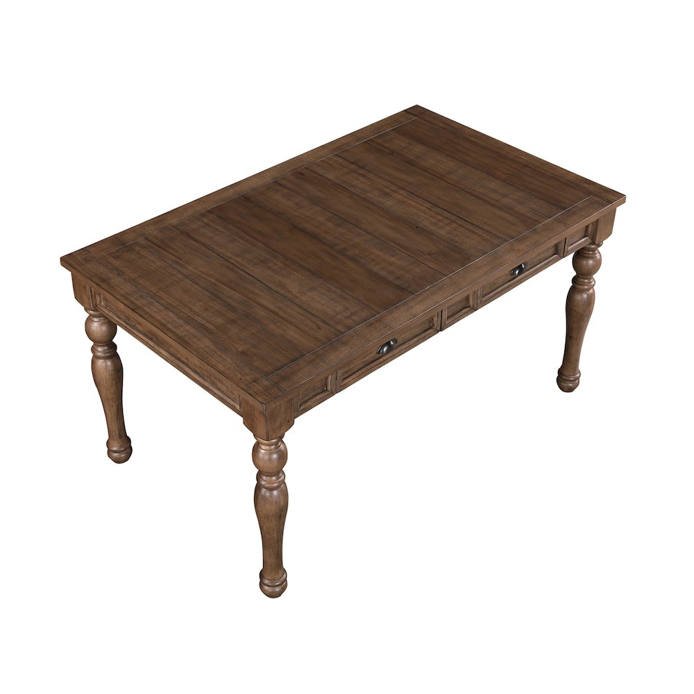 Joanna 4-Drawer Dining Table, Brown