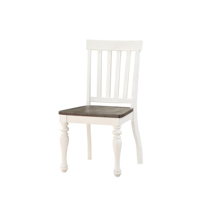 Joanna Two tone 7pc dining w bench