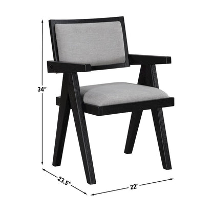 Magnolia 80-96" Table 5-Piece Arm Chair Dining Set