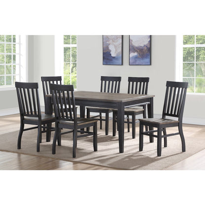 Raven Noir Dining Table and 6 Chairs