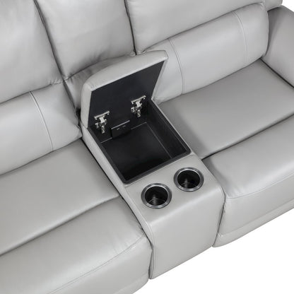 Alexandria Leather Power Reclining Conso