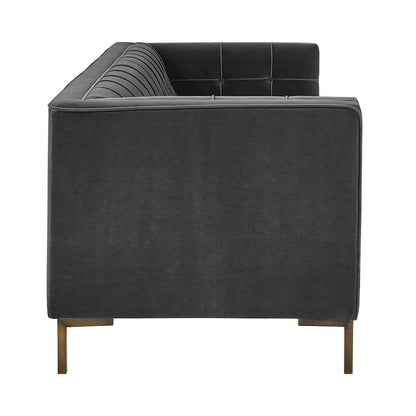 Isaac Gray Sofa and Loveseat