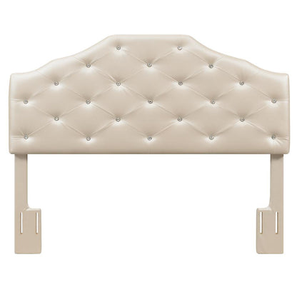 Dawson Queen Headboard Silver PU