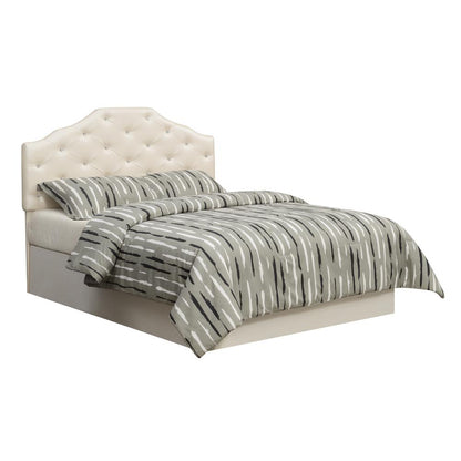 Dawson Queen Headboard Silver PU
