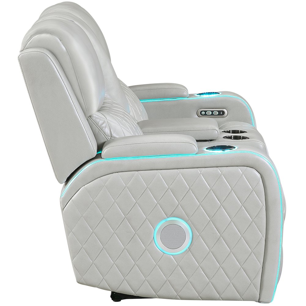 Luna Ice Power Console Loveseat