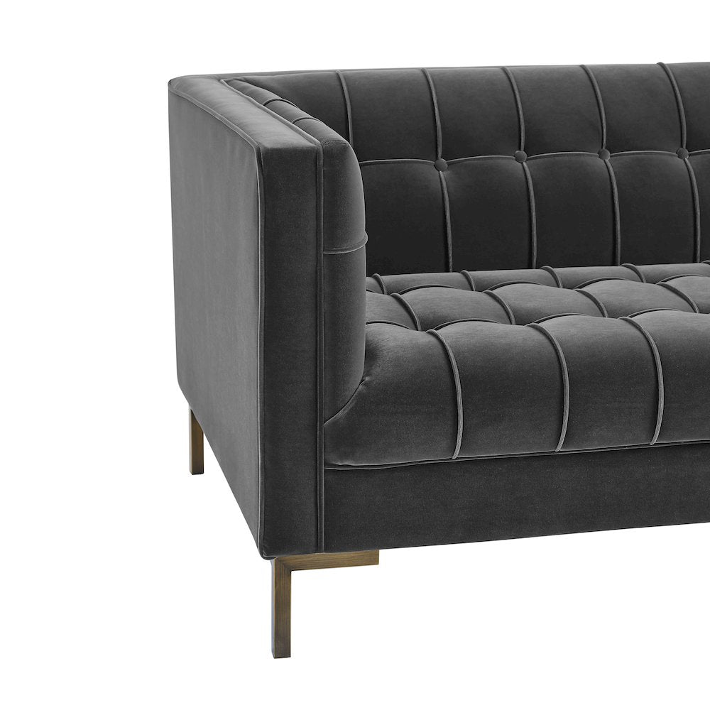 Isaac Gray Sofa and Loveseat
