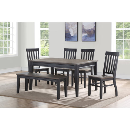 Raven Noir Dining Table and 4 Chairs