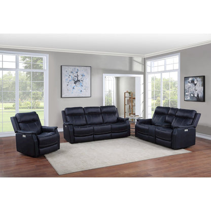 Valencia 3 Piece Dual Power Reclining Set - Ocean
