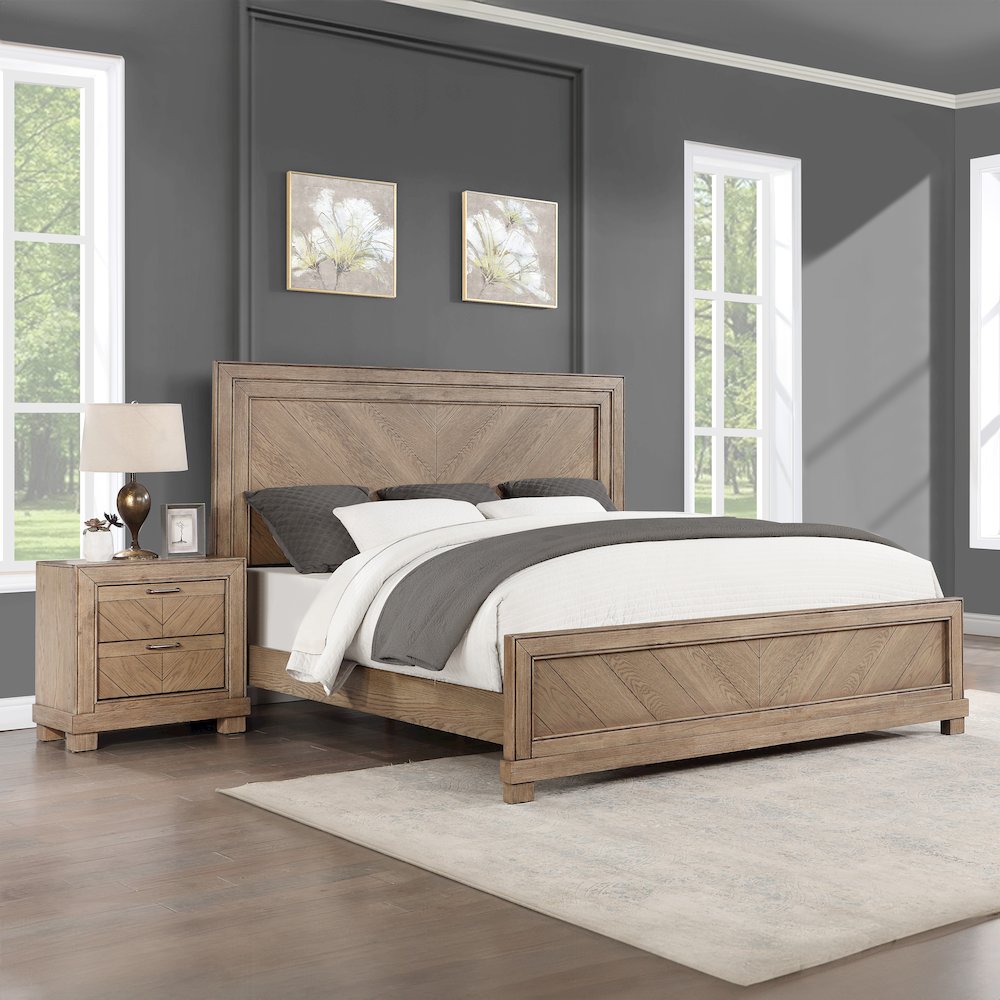 Montana King Bed, Sand