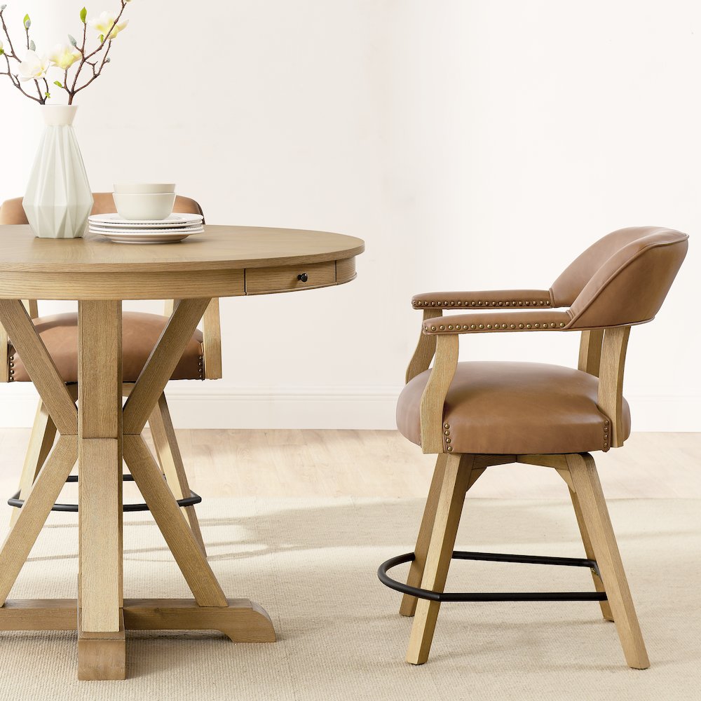 Rylie Counter Table, Natural Finish