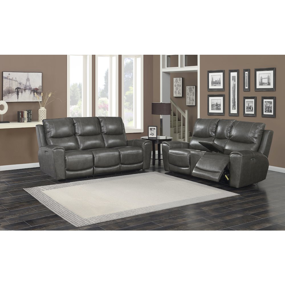 Laurel 2pc Power Reclining Grey