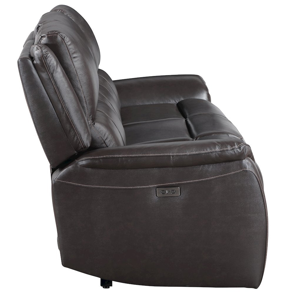 Alexandria Power Leather Reclining Sofa