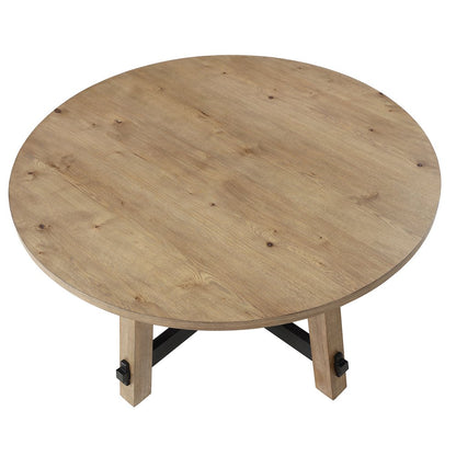 Aubrey Brown 5pc Round Dining Set
