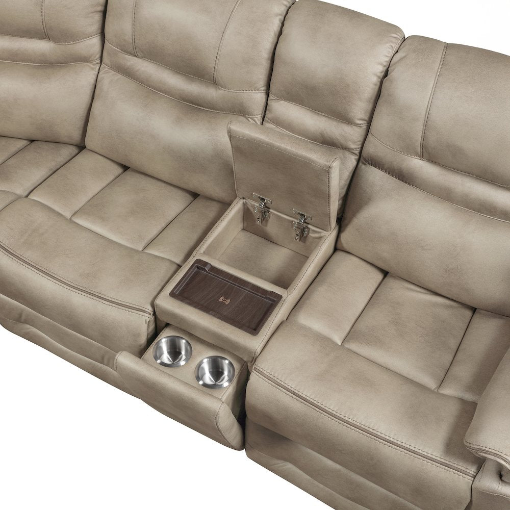 Shelton 3PC Manual Reclining Sectional