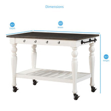 Joanna Two Tone Kitchen Cart