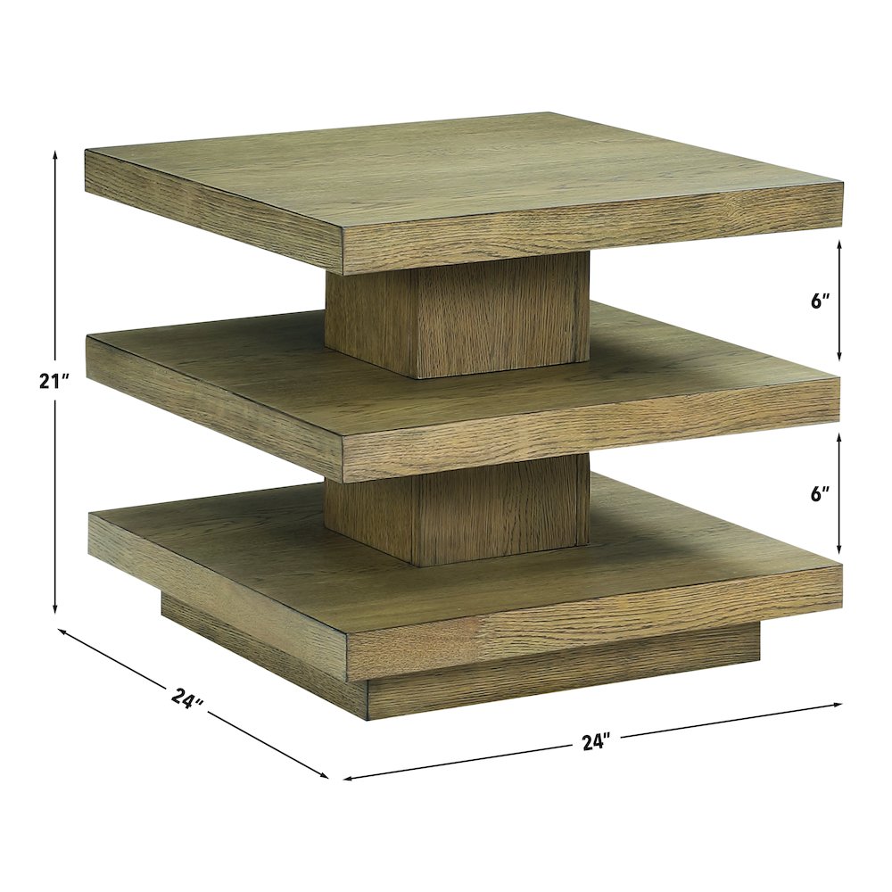 Canyon End Table, Brown