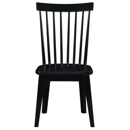 Vaughn Black Modern Shaker Side Chair