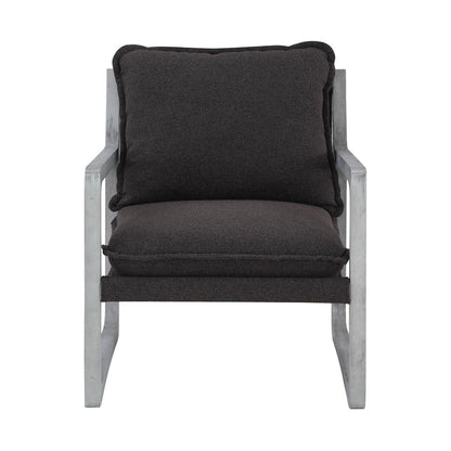 Kai Upholstered Accent Chair, Black