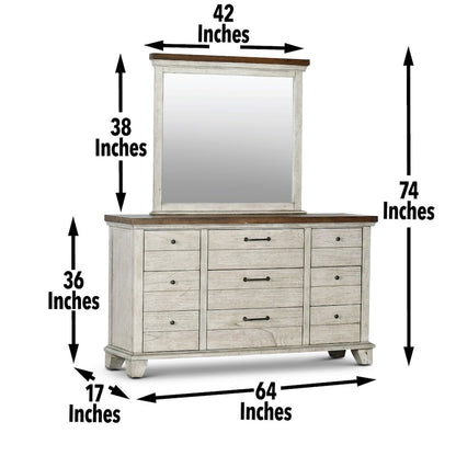 Bear Creek Dresser & Mirror