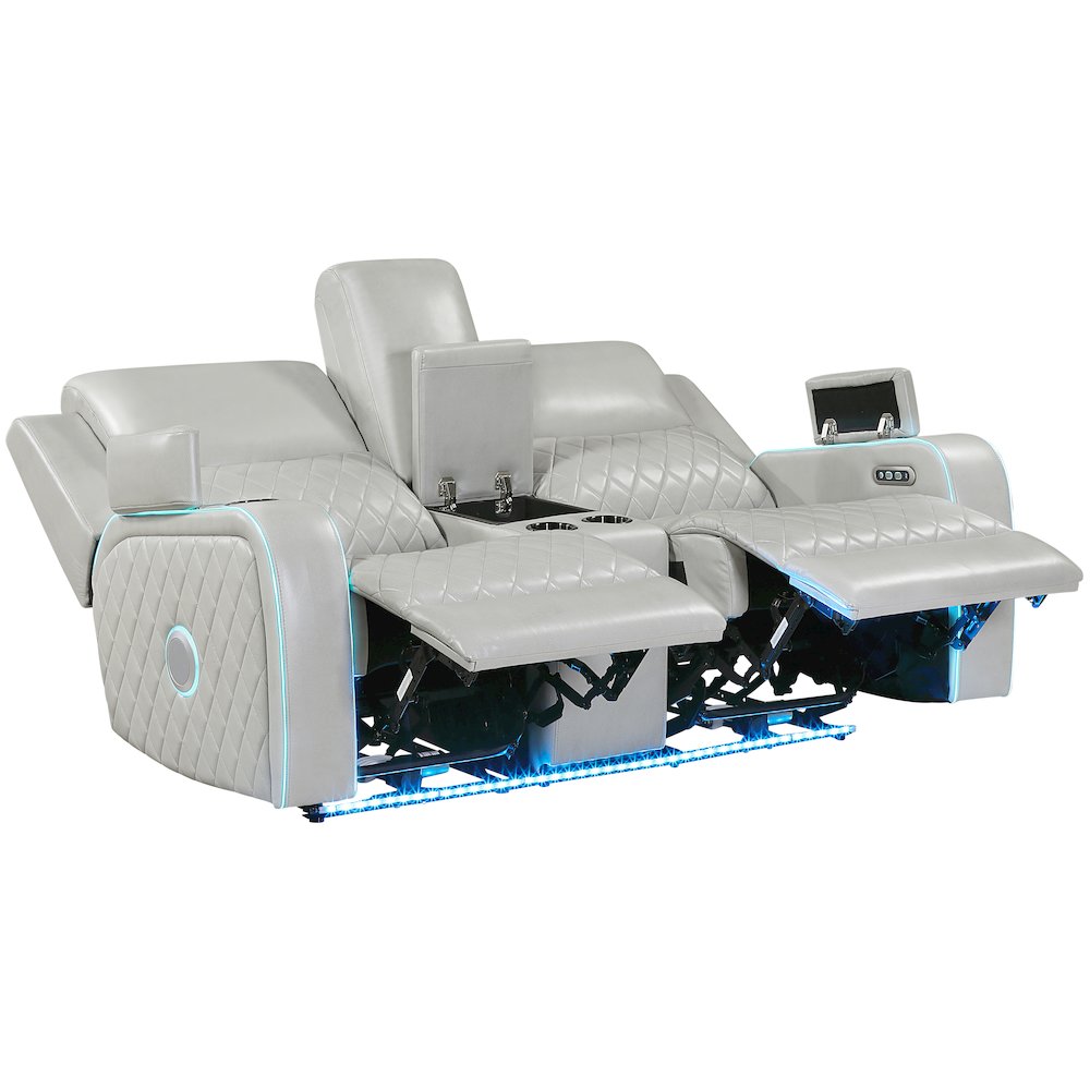 Luna Ice Power Console Loveseat