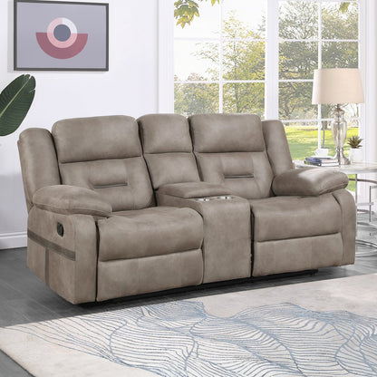 Abilene Tan Manual Console Loveseat