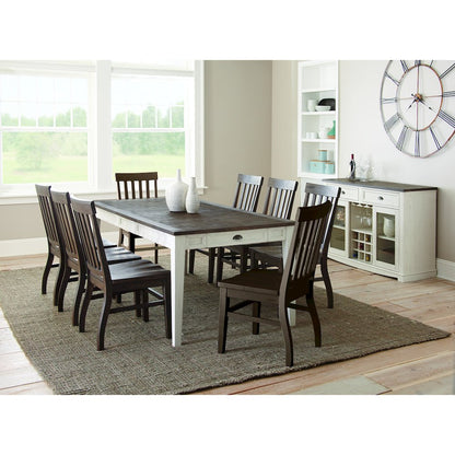 Cayla Table Dark Oak/White