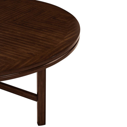 Hartford 72in Dining Set 5 PC with Brown Chairs