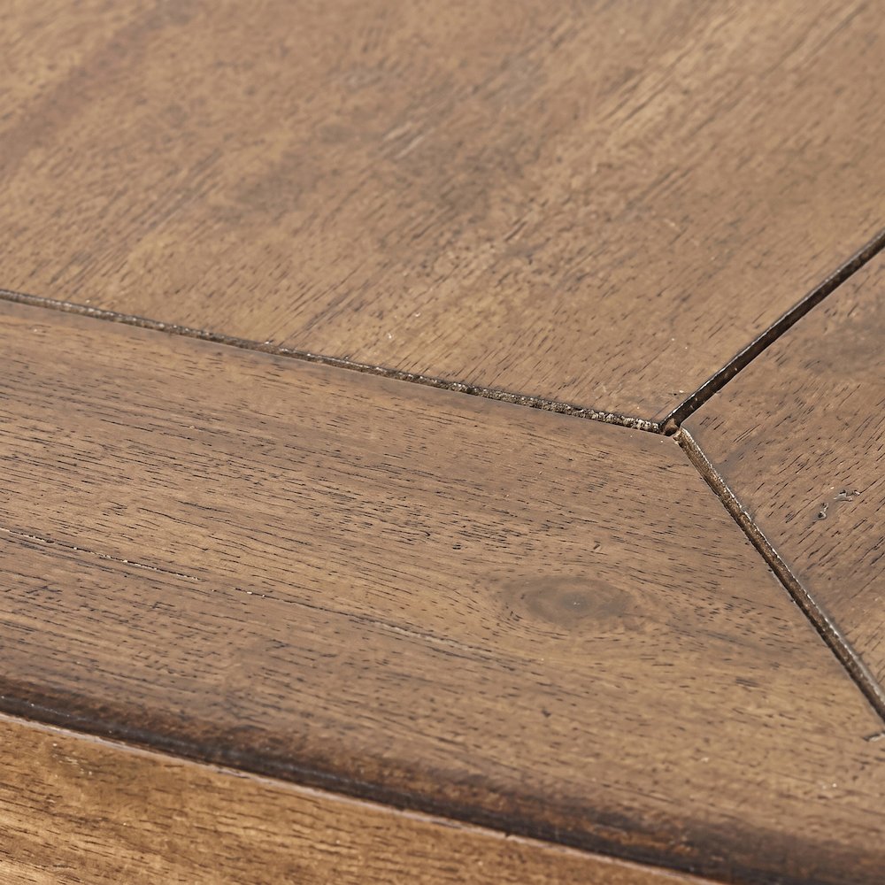 Starlight Canyon Home Accent Table with Acacia Veneer and Steel, Brown