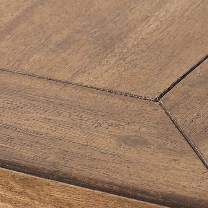 Starlight Canyon Home Accent Table with Acacia Veneer and Steel, Brown