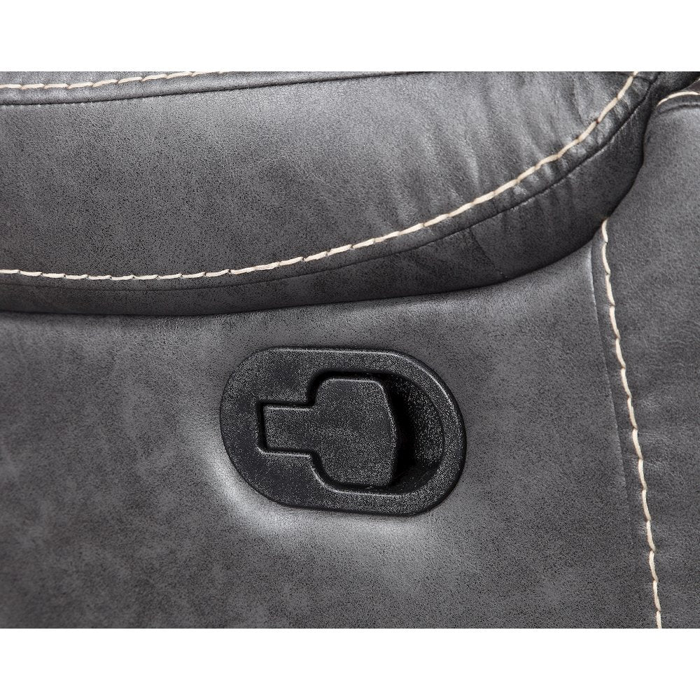 Keily Gray Manual Console Loveseat