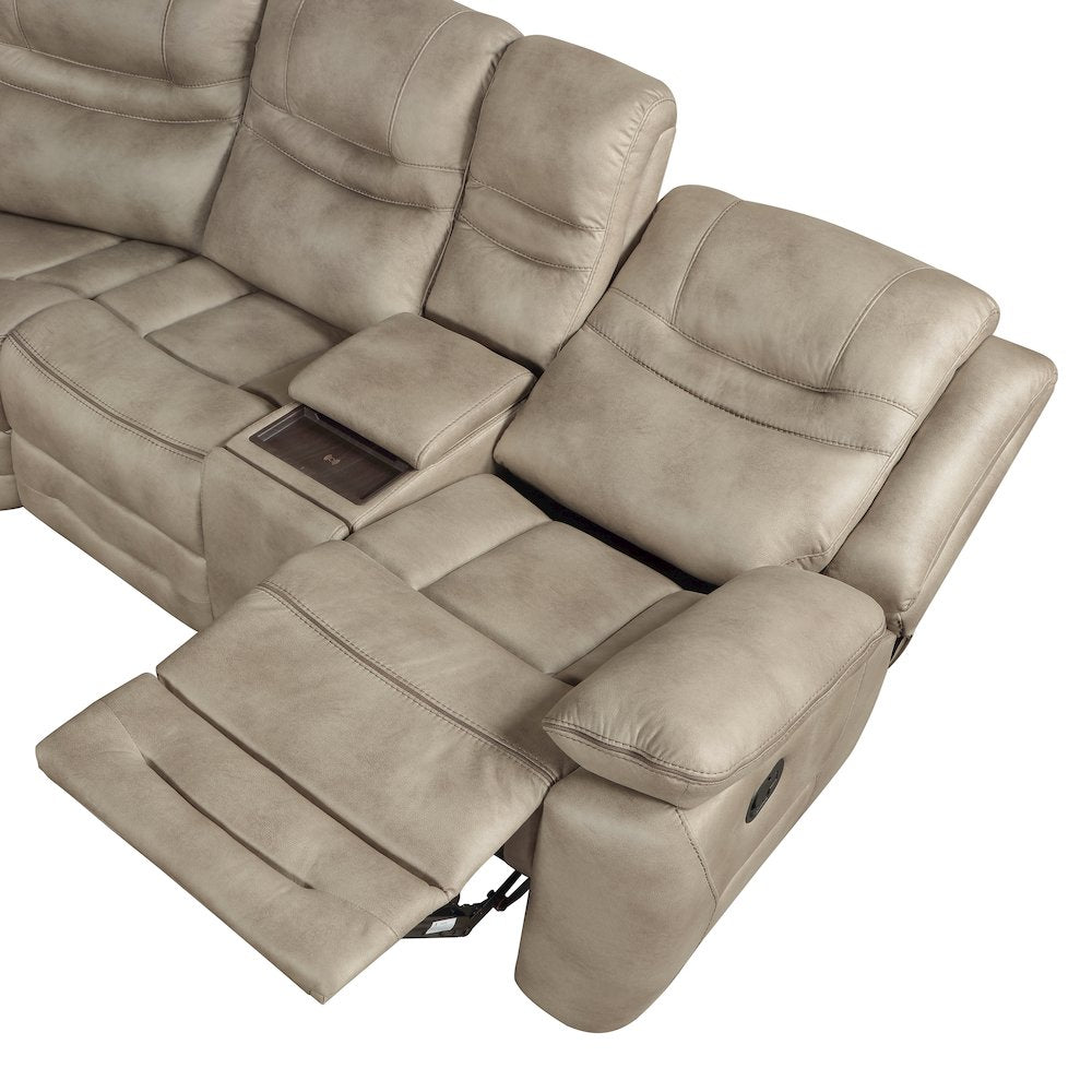Shelton 3PC Manual Reclining Sectional